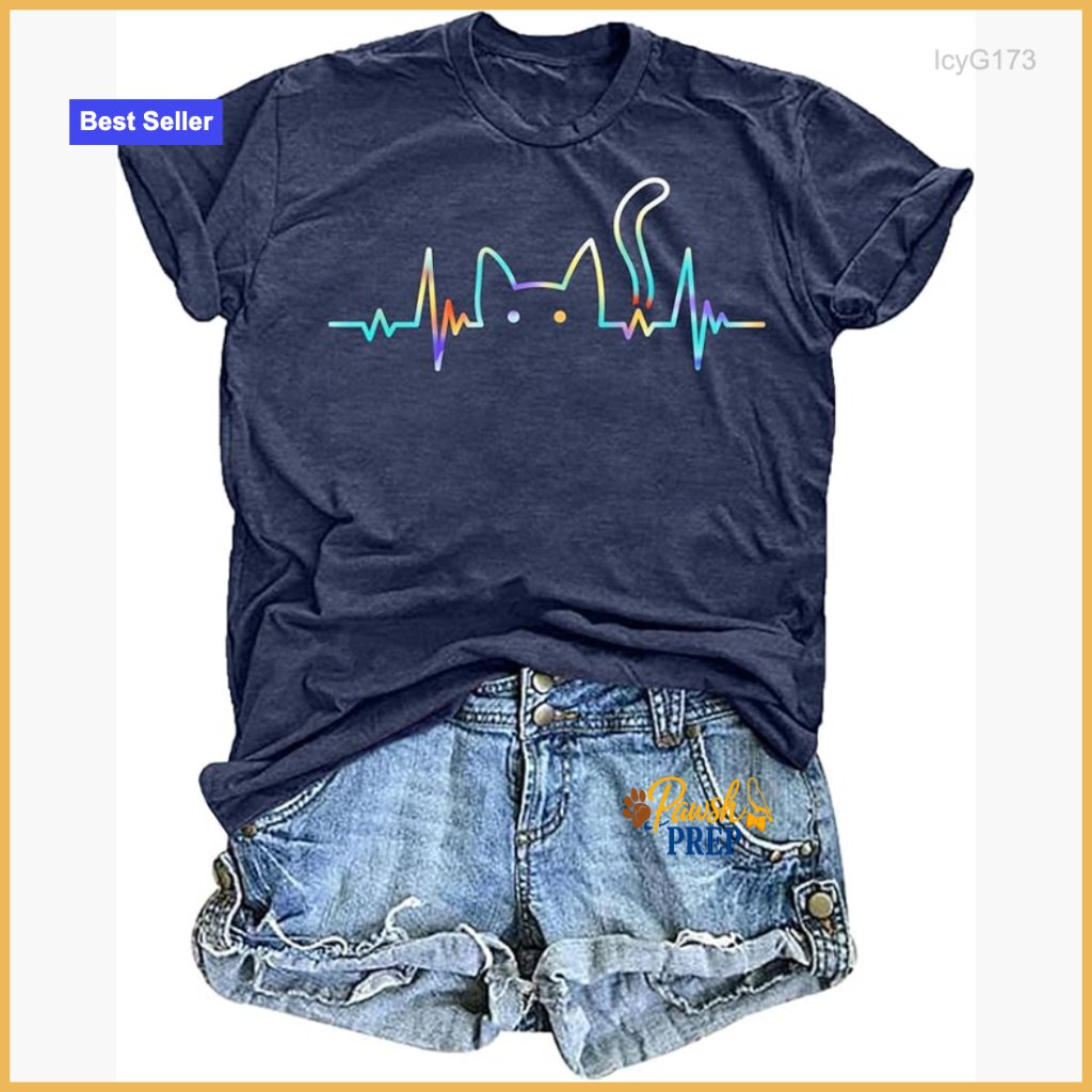 Vintage Animal Graphic T-Shirt Short Sleeve Vet Tee Pet Lover Top